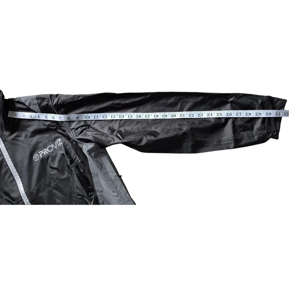 Proviz Nightrider Cycling Jacket Womens Size 8 Running Reflective Black Gray - Picture 11 of 12